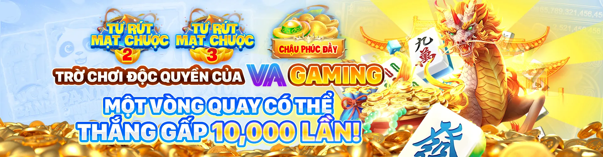 Banner khuyến mãi nạp đầu cho game bắn cá vin7772 casino