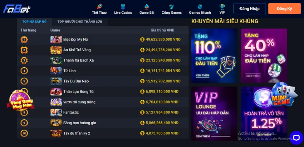 Các game show trực tuyến sôi động như Crazy Time tại vin7772 casino